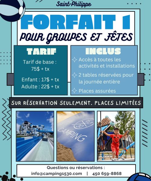 Forfaits Fêtes 2025
